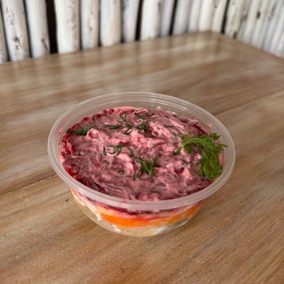 Shuba — herring under a fur coat — In House Cafe Bar, Phuket